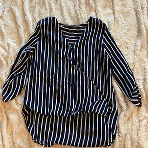 Navy Blue Blouse